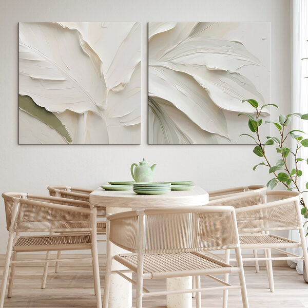 Beautifully crafted leaves in varying shades Beautifully crafted leaves in varying shades
