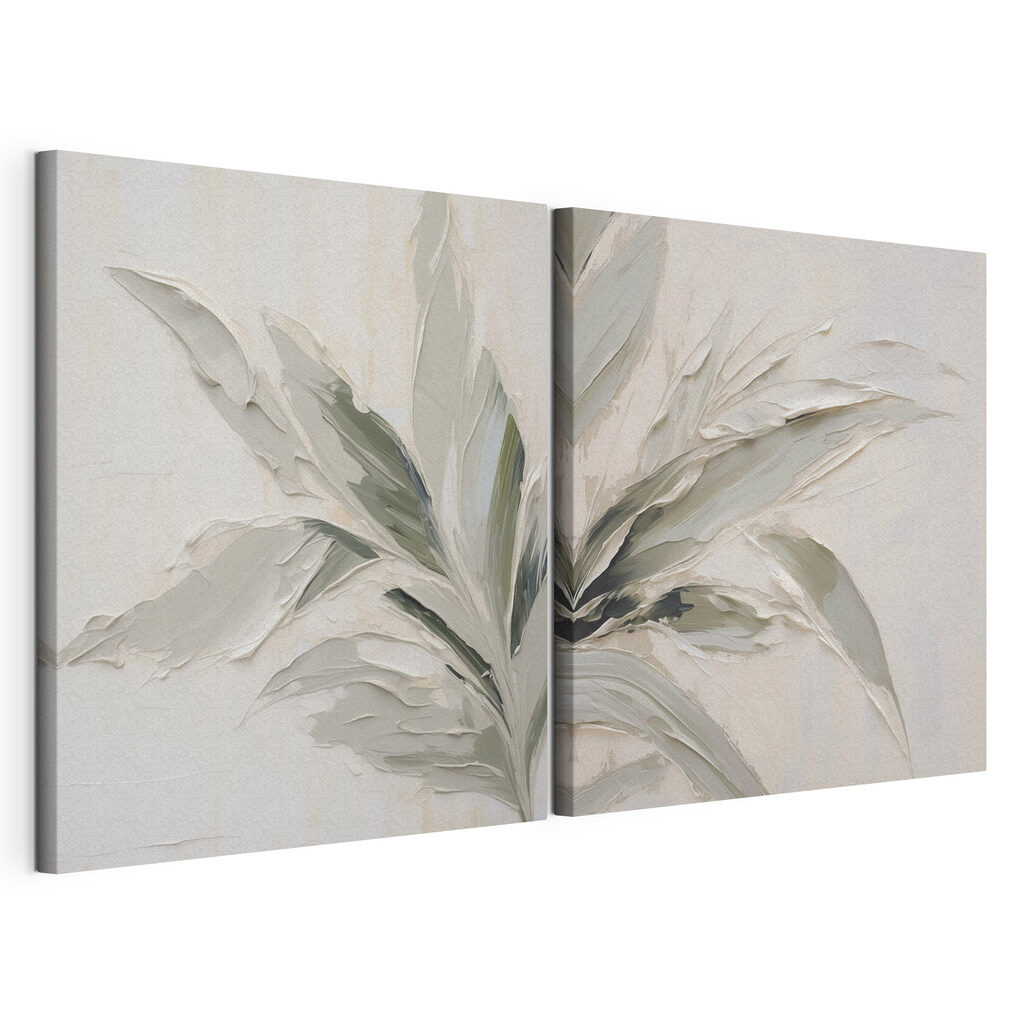 Lush leaves in soft tones Lush leaves in soft tones