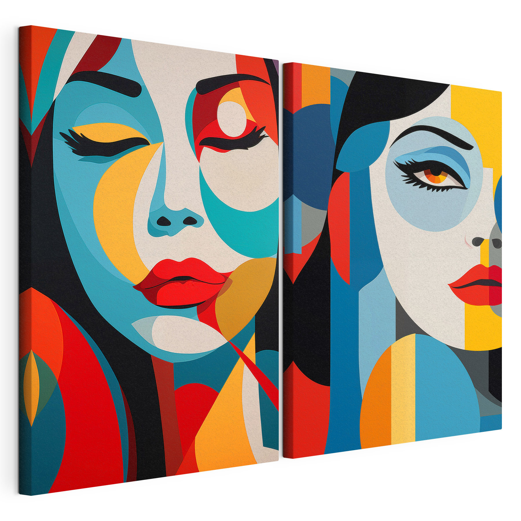 Collage of a woman's face Collage of a woman's face