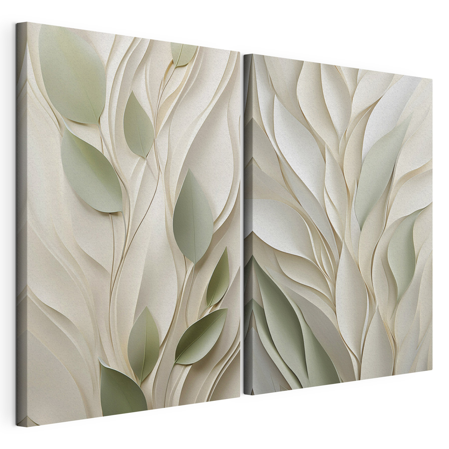 Nature-inspired patterns in soft hues