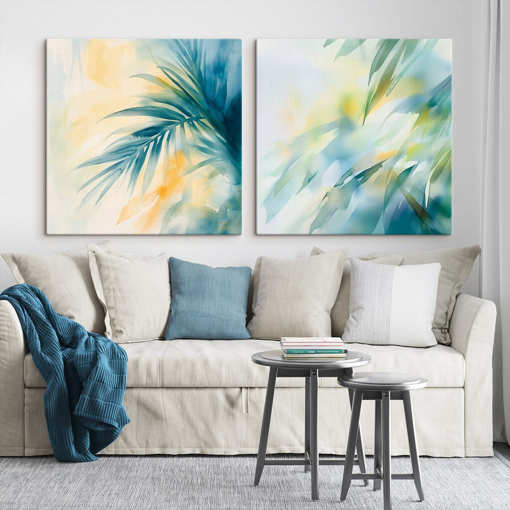 Watercolor painting of leaves Watercolor painting of leaves