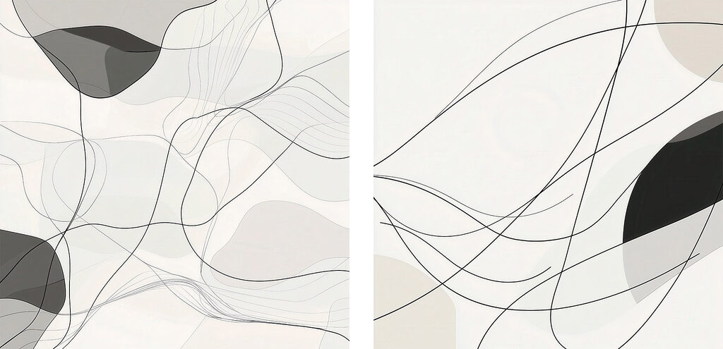 Dynamic lines create soft harmony Dynamic lines create soft harmony
