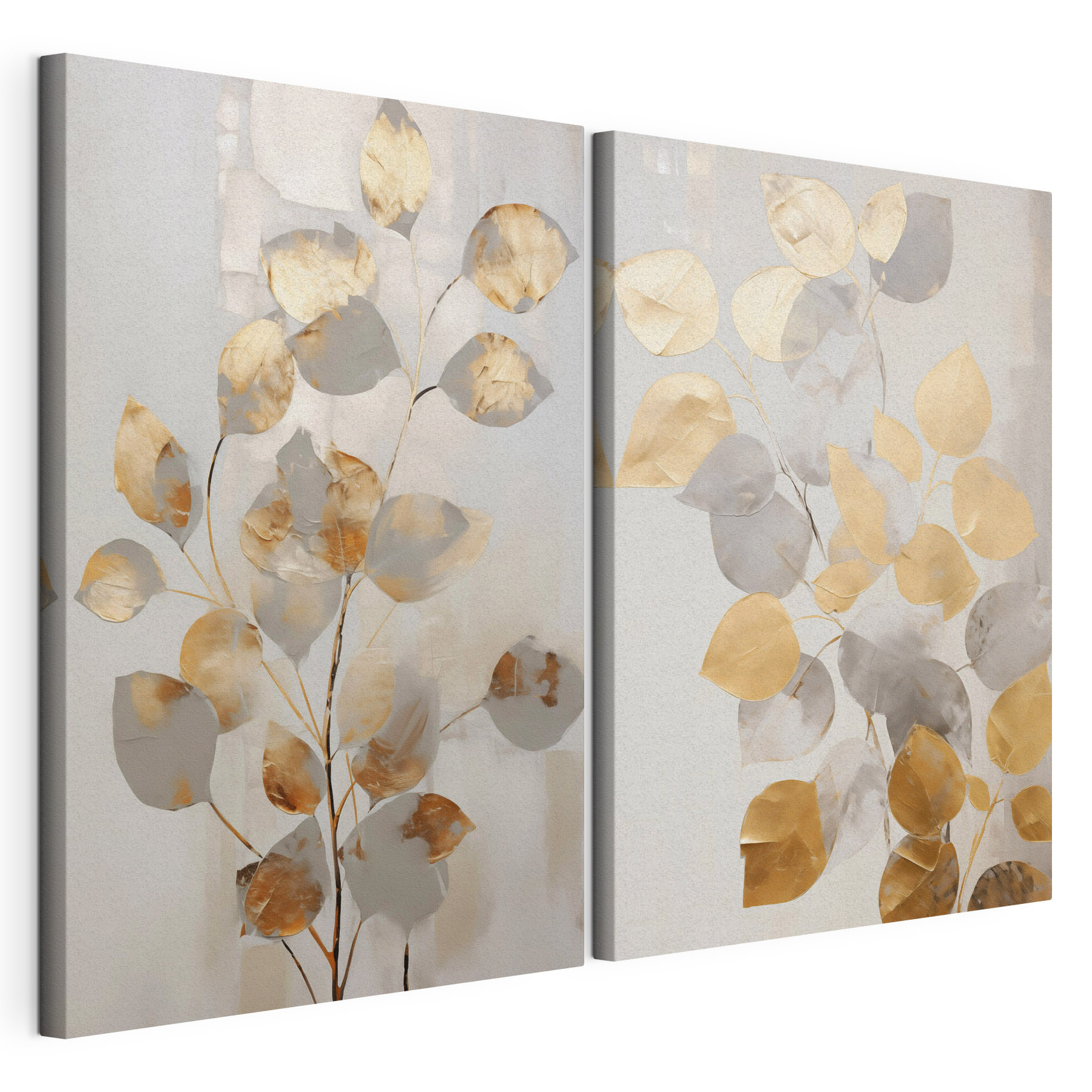 - Elegant leaves in soft hues - Elegant leaves in soft hues