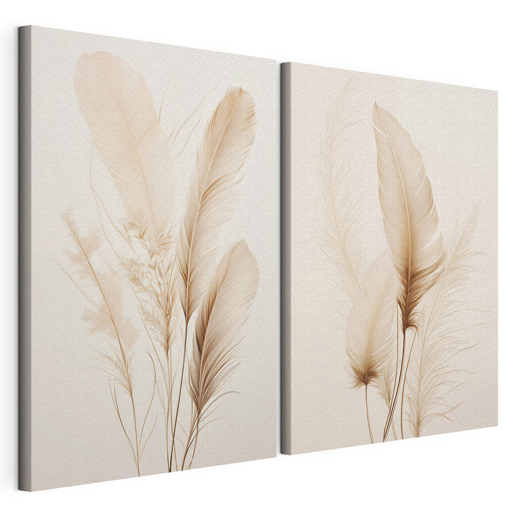 Delicate feathers softly arranged together Delicate feathers softly arranged together
