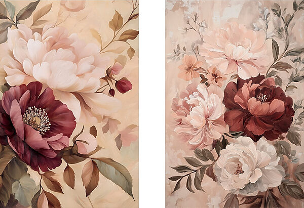 Delicate blooms in soft colors Delicate blooms in soft colors