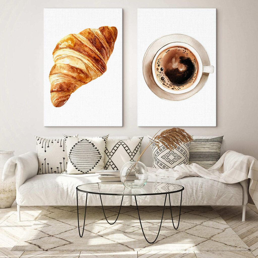 Croissant and a cup of coffee Croissant and a cup of coffee