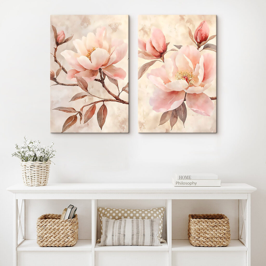 Delicate blooms in soft hues Delicate blooms in soft hues