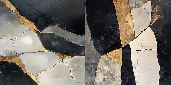 Abstract elegance in contrasting tones Abstract elegance in contrasting tones