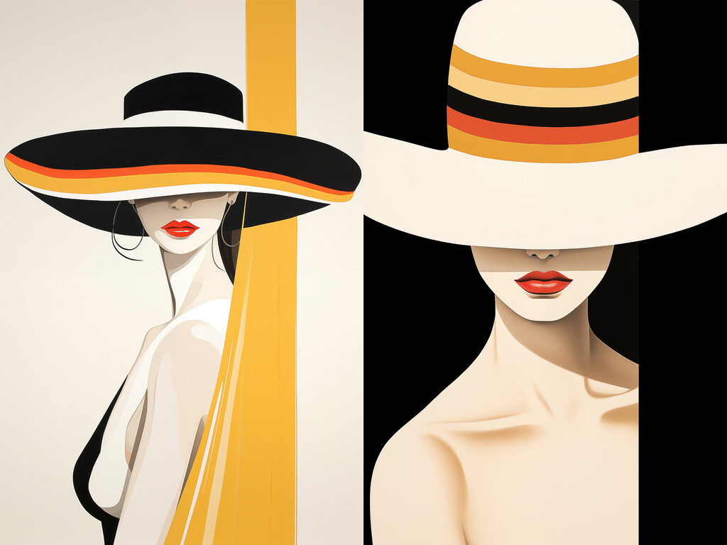 Woman wearing a hat