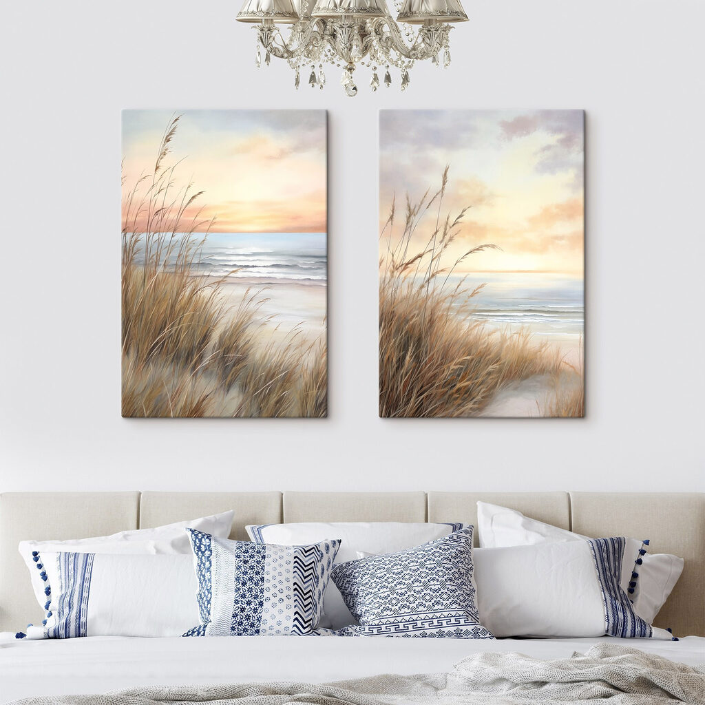 Painting of a beach and a beach Painting of a beach and a beach