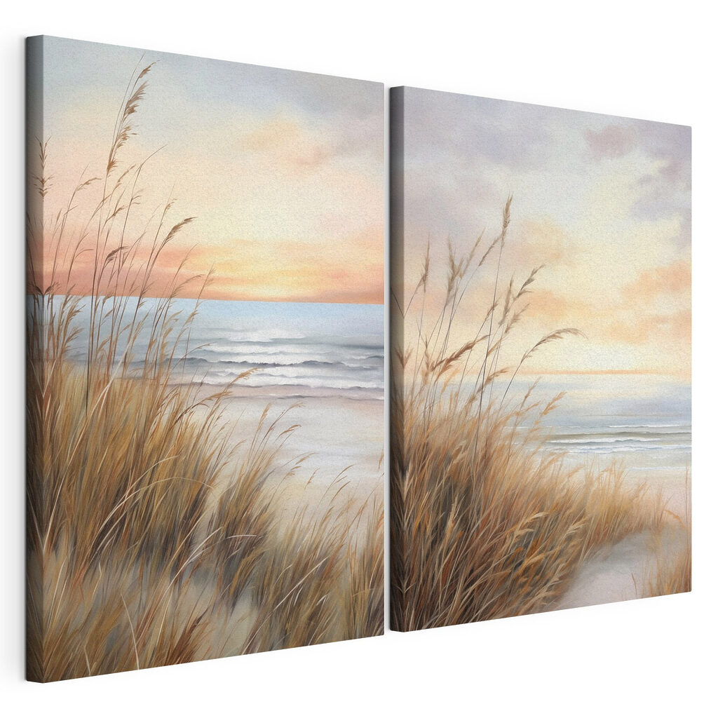 Painting of a beach and a beach Painting of a beach and a beach