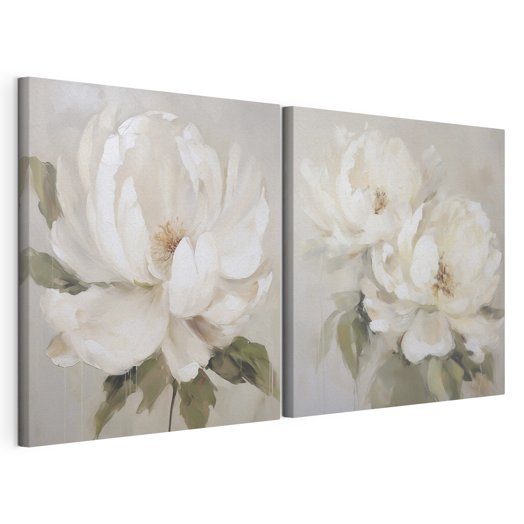Painting of a white flower Painting of a white flower
