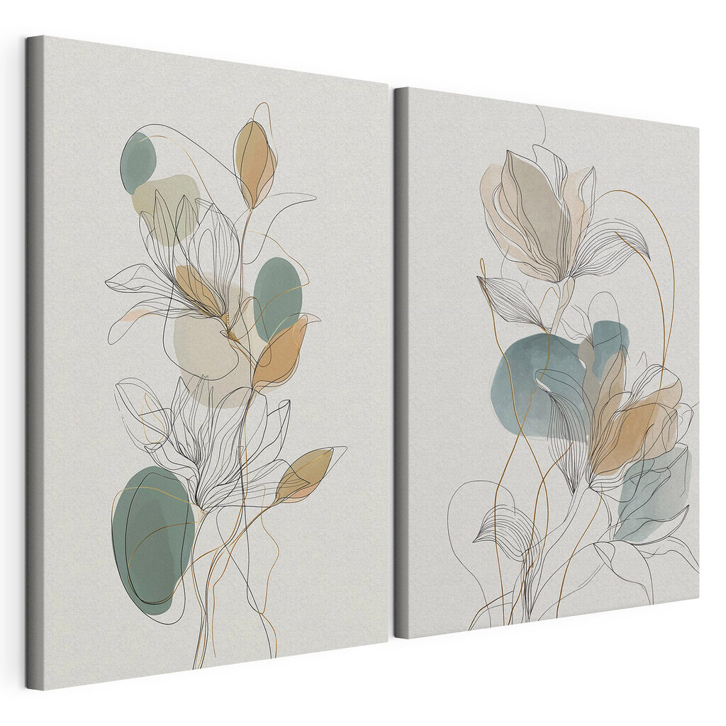 Flowing lines and soft colors blend Flowing lines and soft colors blend
