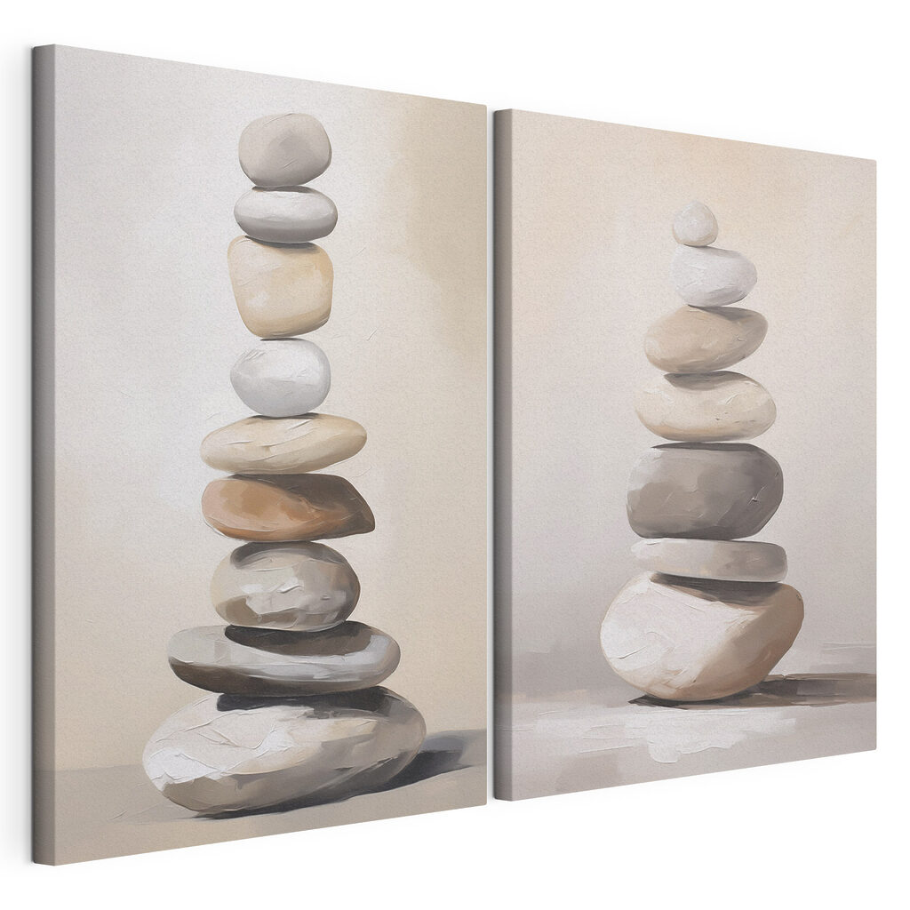 Painting of a stack of rocks Painting of a stack of rocks