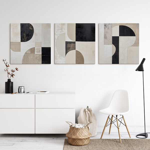 Black and white geometrical pattern Black and white geometrical pattern