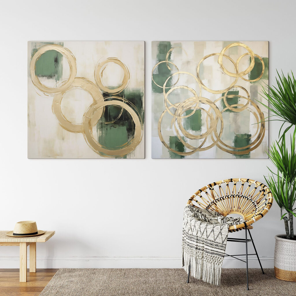 Painting of circles and circles Painting of circles and circles