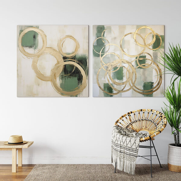 Painting of circles and circles Painting of circles and circles