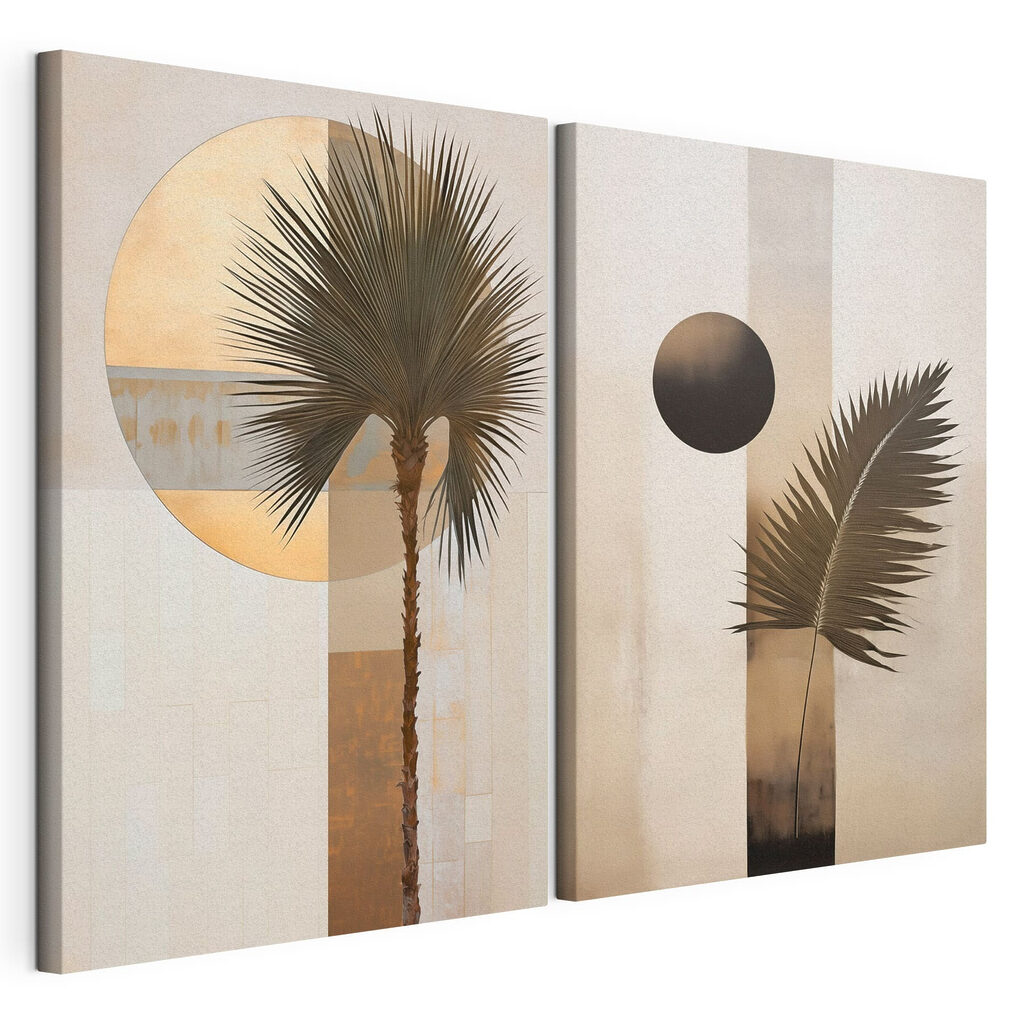 - Artistic tropical abstraction in neutral tones - Artistic tropical abstraction in neutral tones