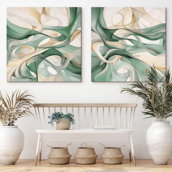 Flowing Shapes in Soft Colors Flowing Shapes in Soft Colors