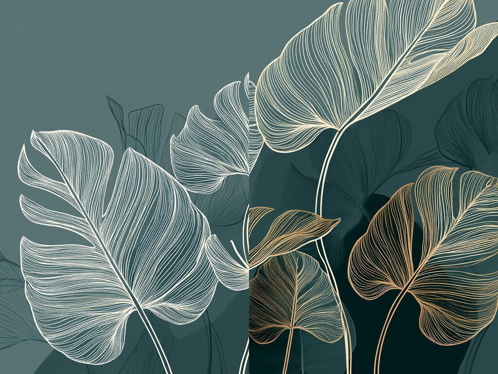 Delicate leaves in soft colors Delicate leaves in soft colors