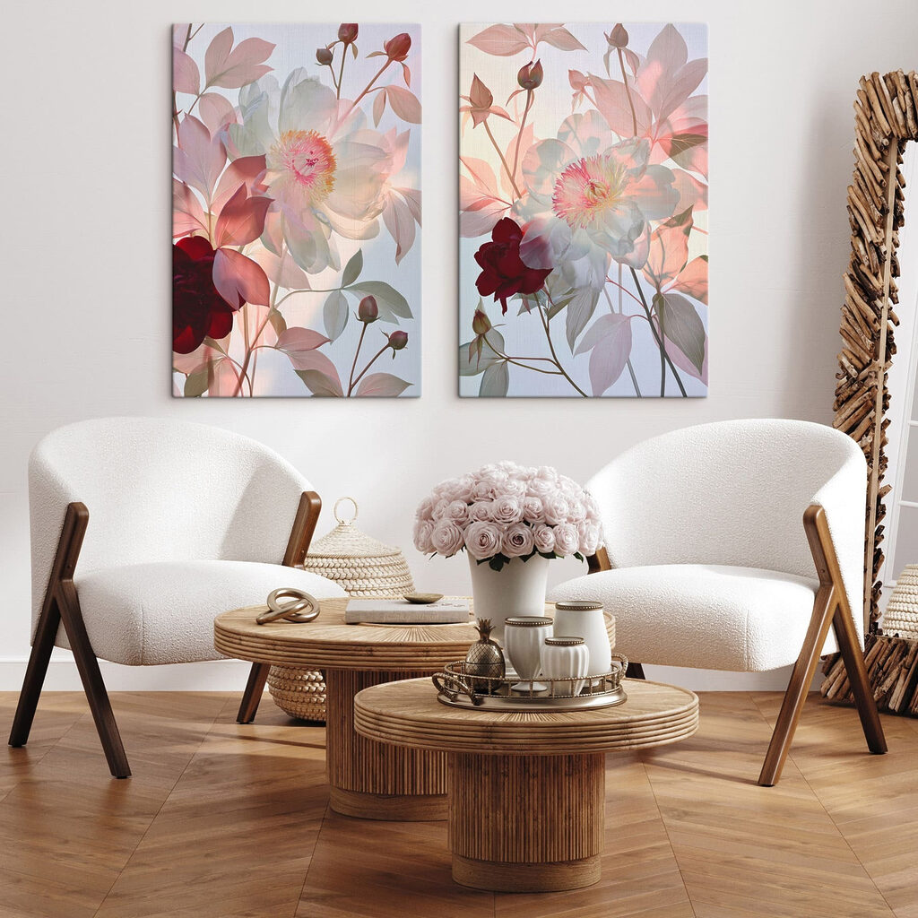 Soft blooms in delicate hues Soft blooms in delicate hues