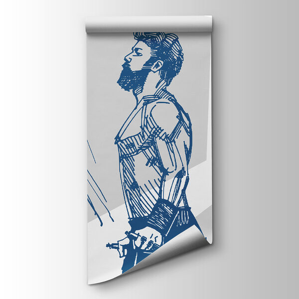 Collage of images of a man and a woman doing squats