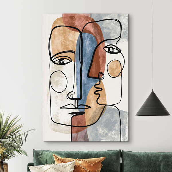 Drawing of two faces Drawing of two faces