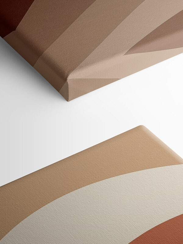 Brown and white curved lines Brown and white curved lines