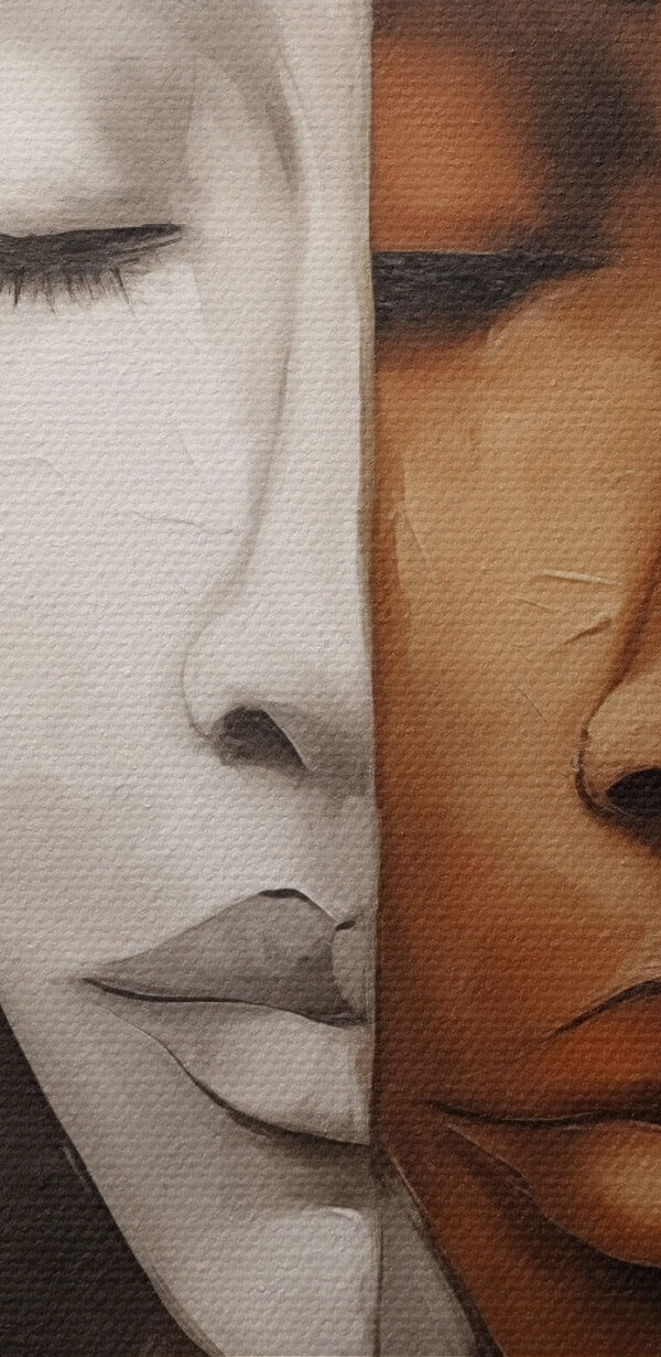 Painting of a woman's face
