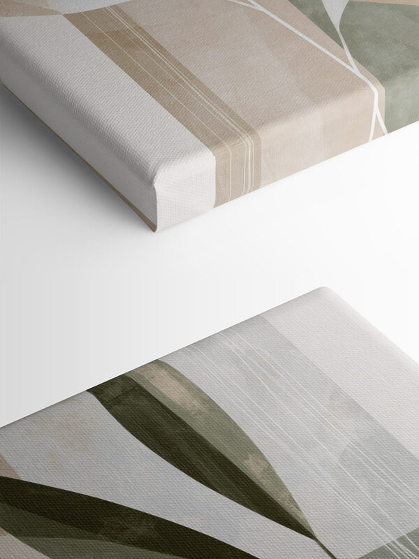 Nature-inspired abstract botanical design