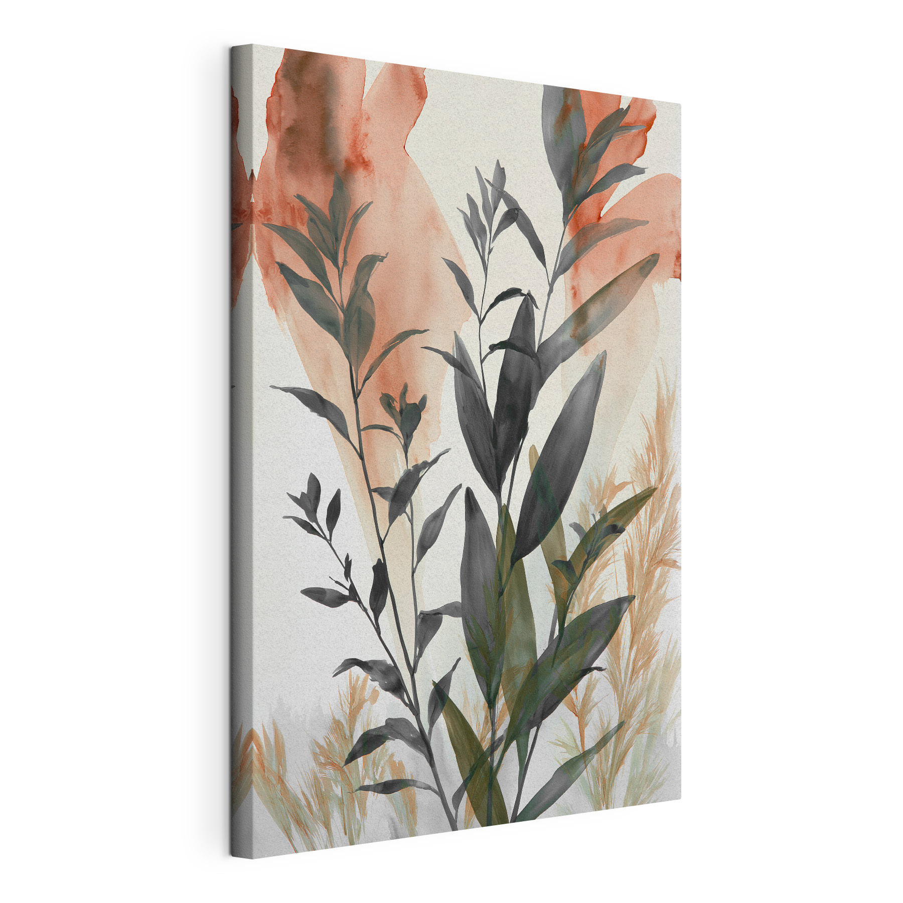Painting of leaves and plants