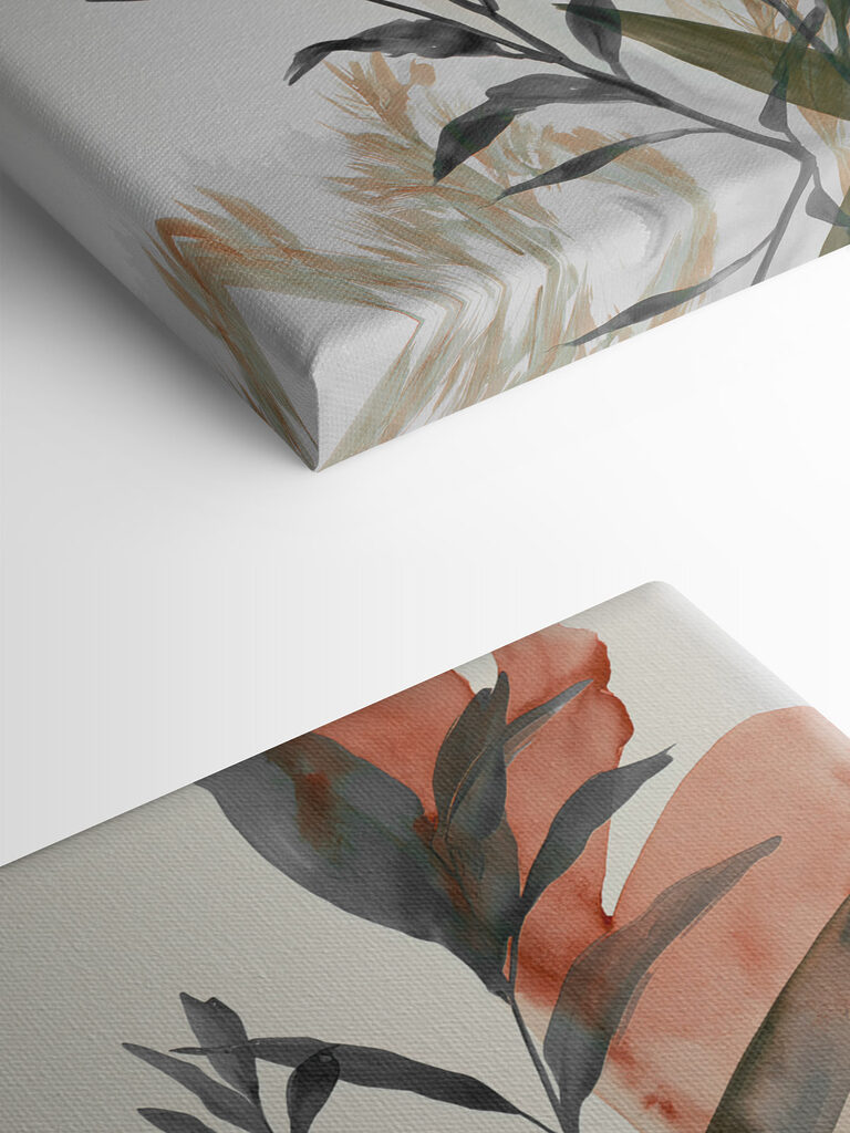Painting of leaves and plants