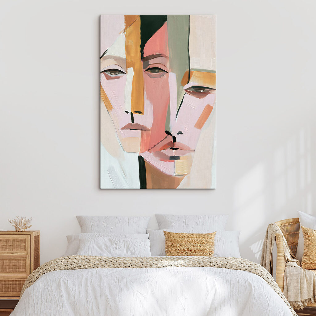 Painting of a couple of people