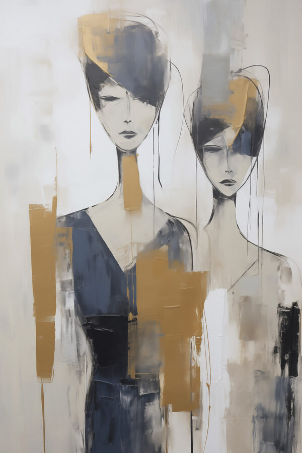 Painting of women with different colors