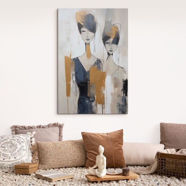 Painting of women with different colors