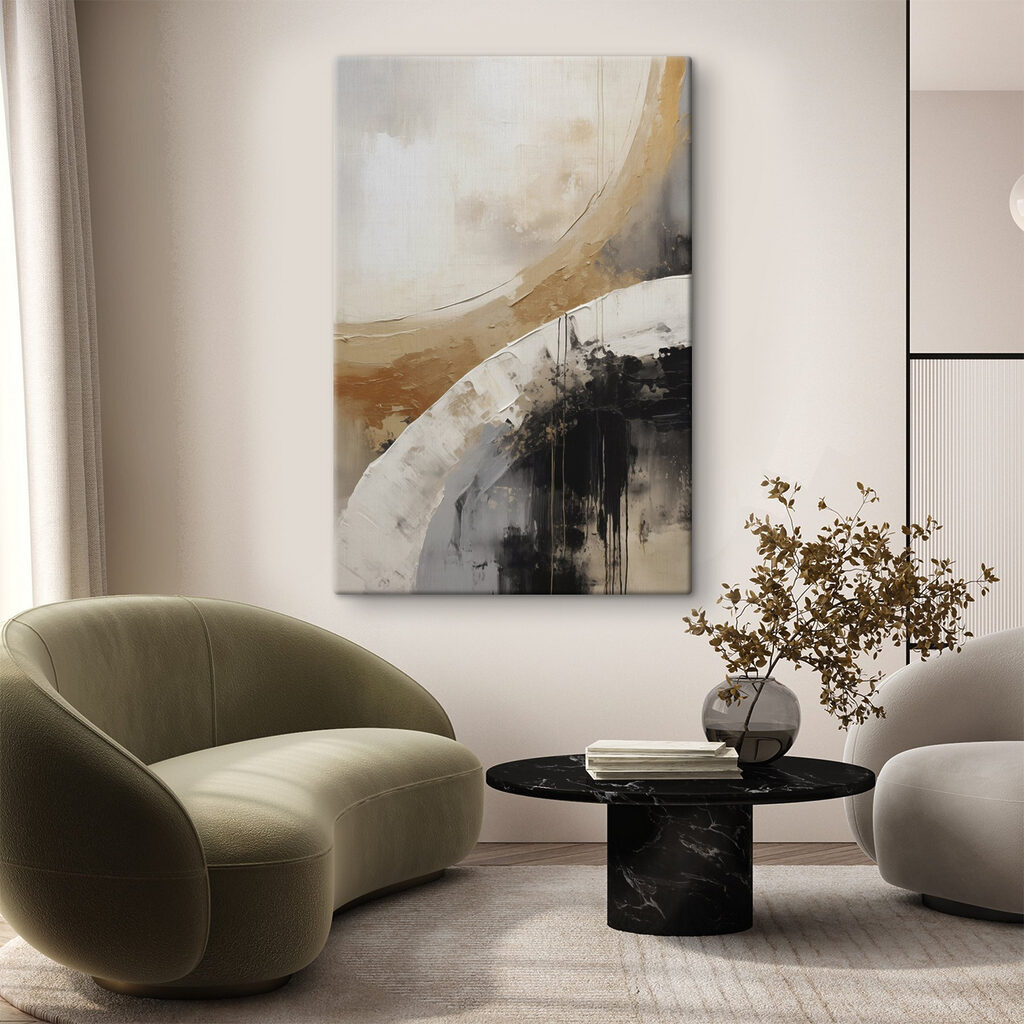Abstract forms in muted tones