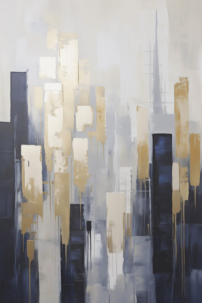 Painting of a city