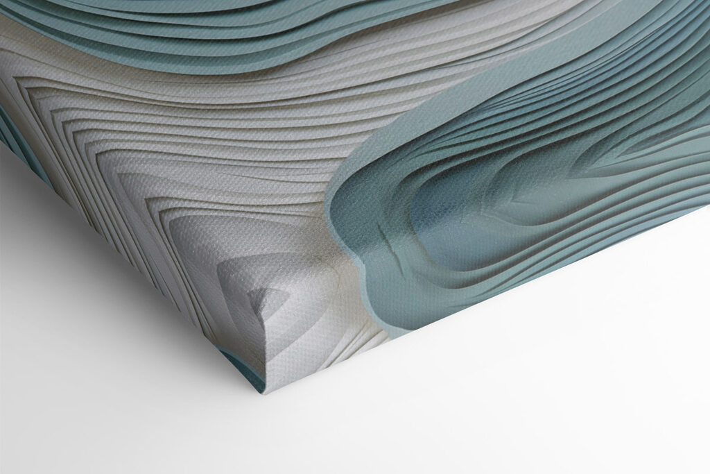 Gentle waves of paper art Gentle waves of paper art