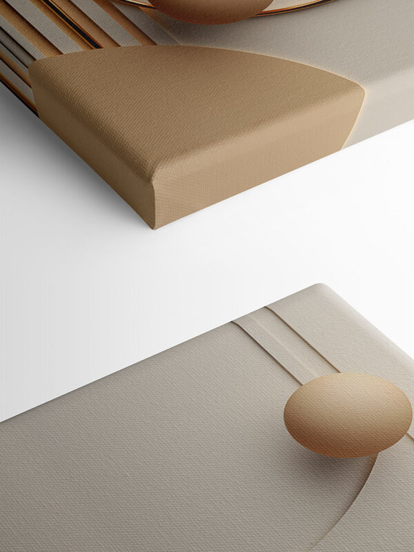 Soft shapes create a harmonious design Soft shapes create a harmonious design