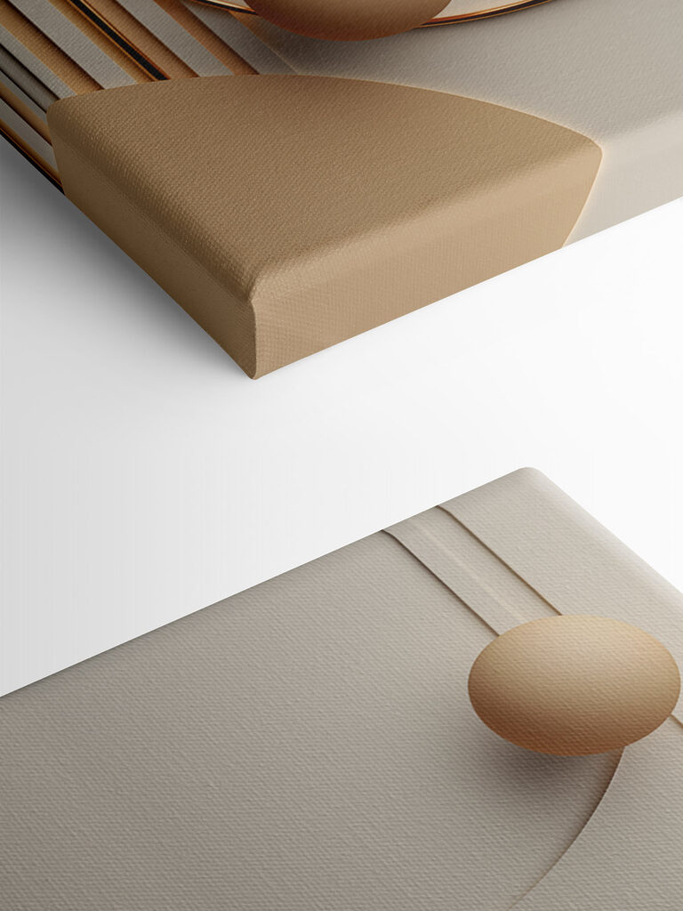 Soft shapes create a harmonious design Soft shapes create a harmonious design