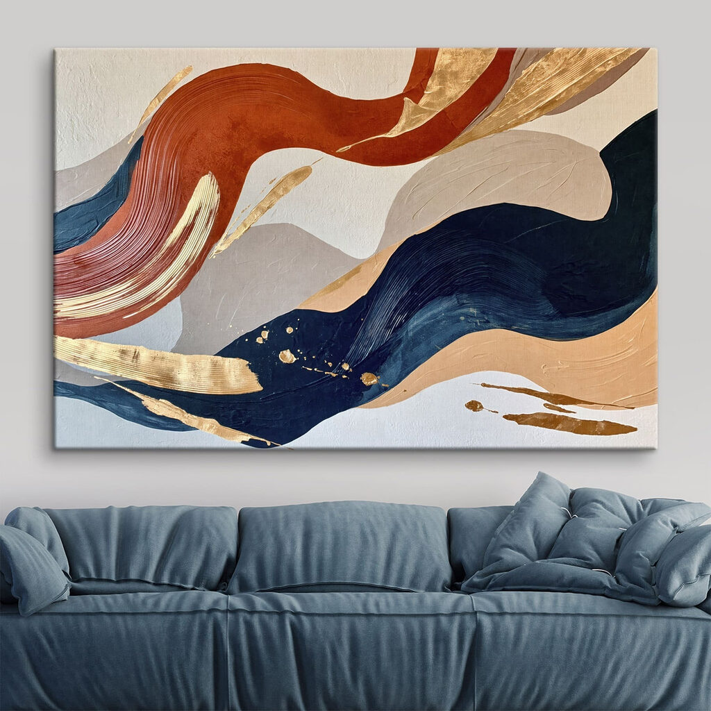 Colorful waves of artistic expression Colorful waves of artistic expression