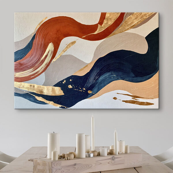Colorful waves of artistic expression Colorful waves of artistic expression