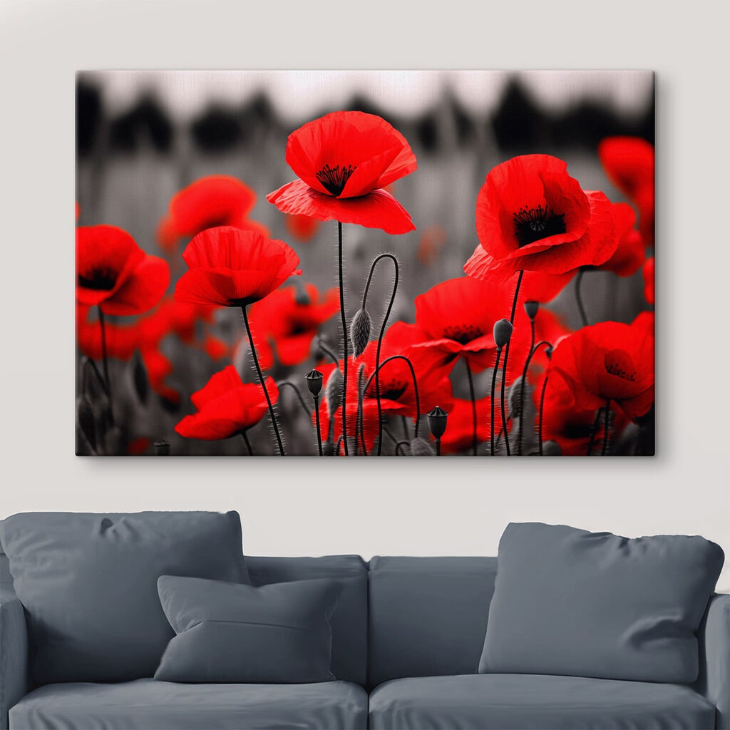 Group of red flowers Group of red flowers