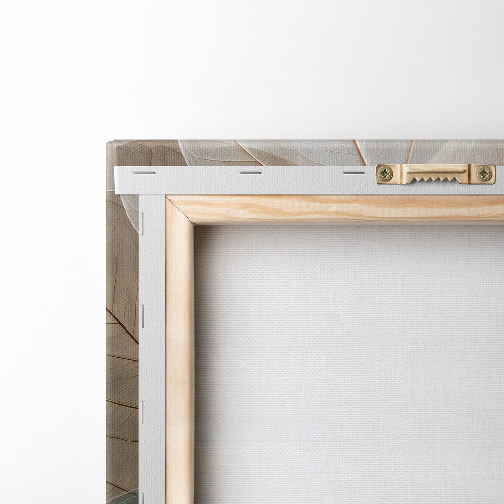 Delicate leaves in soft colors
