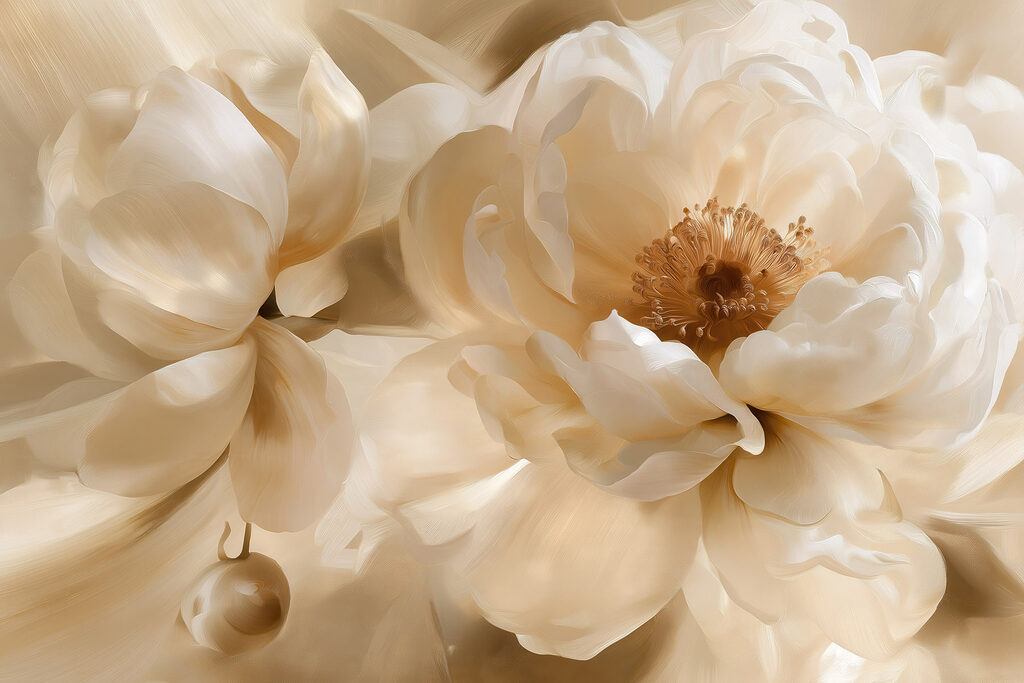 Delicate blooms in soft hues