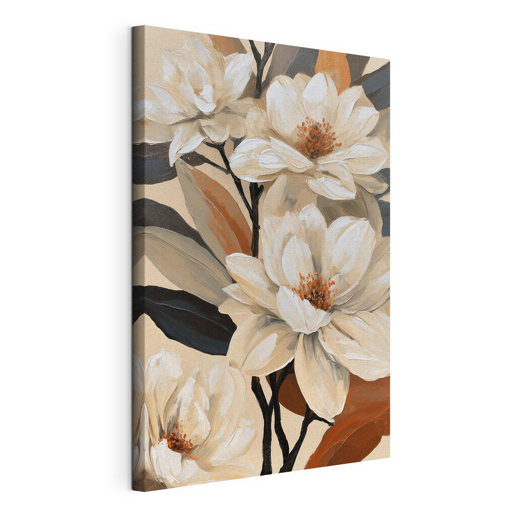 Painting of white flowers