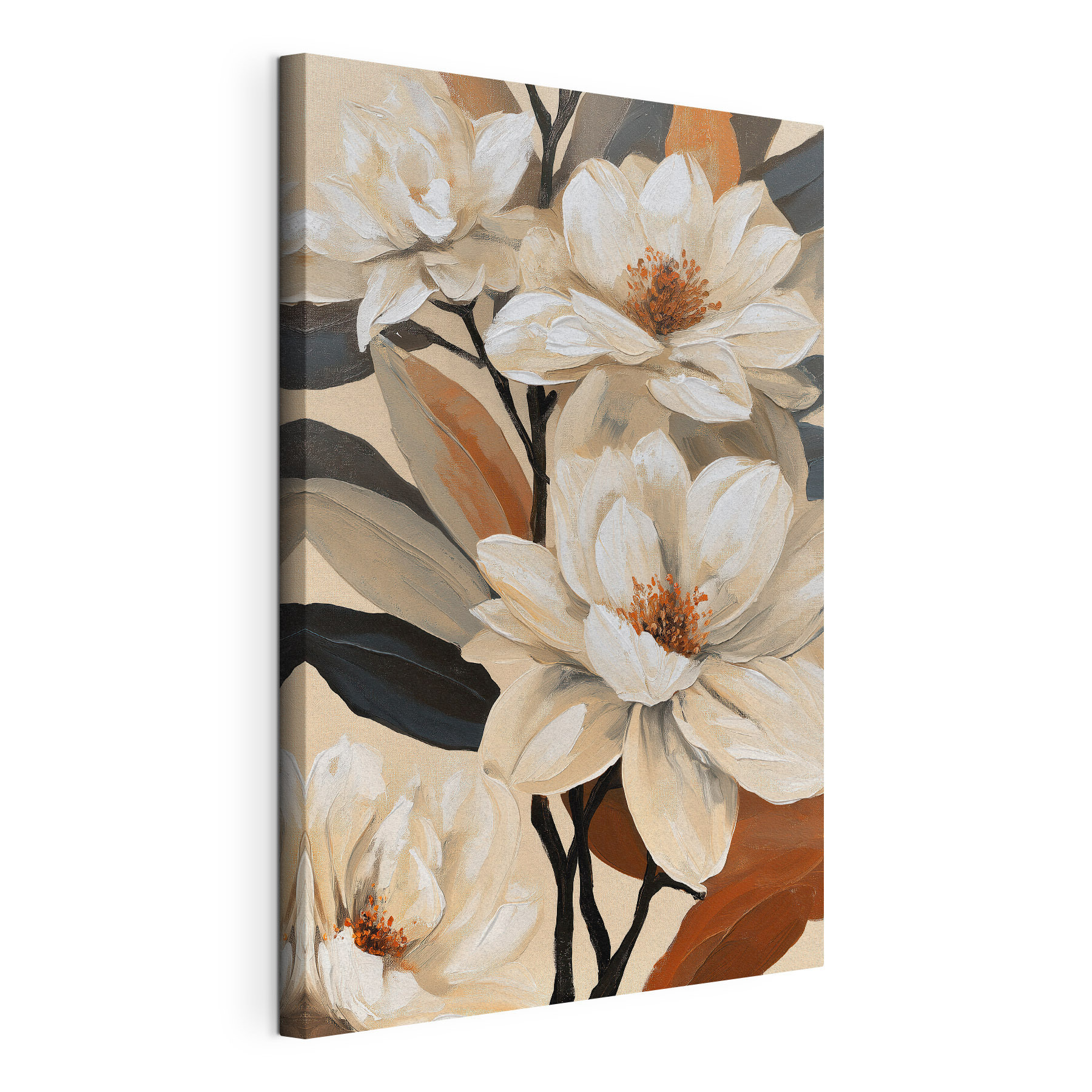 Painting of white flowers