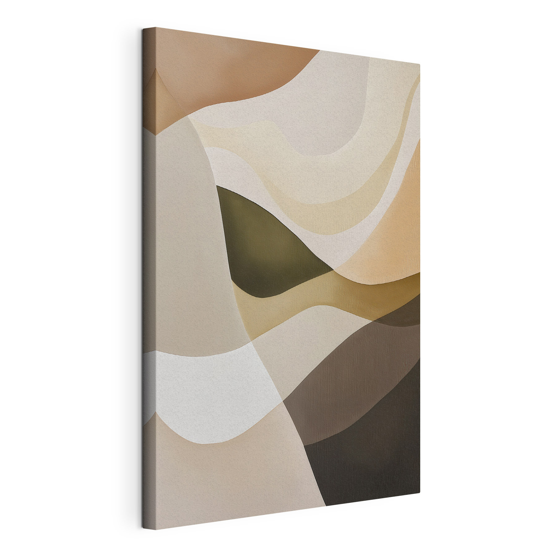 - Soft curves in earthy tones - Soft curves in earthy tones