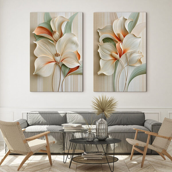 Elegant floral design in soft colors Elegant floral design in soft colors
