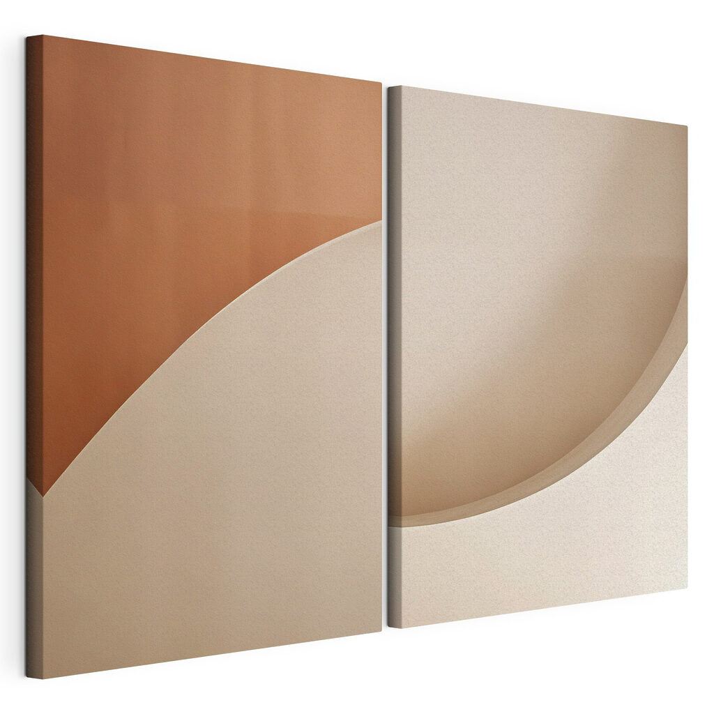 Soft curves and warm tones blend